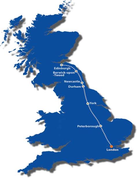 london to edinburgh train stops